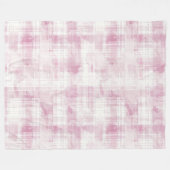 Roze gepleisterde witte strepen fleece deken (Voorkant (Horizontaal))