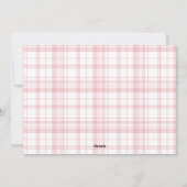 Roze geplette Feestdagen Feestdagenkaart (Achterkant)