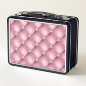 Roze Geplooid Klein Vierkant Decorpatroon (Achterkant)