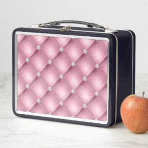 Roze Geplooid Klein Vierkant Decorpatroon