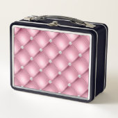 Roze Geplooid Klein Vierkant Decorpatroon (Voorkant)