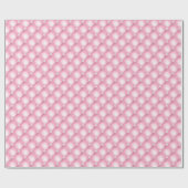 Roze Gepluimde Parels Cadeaupapier (Vlak)