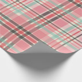 Roze, gepolijst omslagpapier cadeaupapier (Hoek)