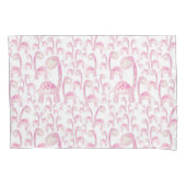 Roze gepotte Dinosaur Pillow Hoesje Kussensloop (Voorkant)