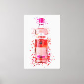 Roze geprinte doek canvas afdruk (Voorkant)