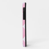 Roze Gequilte Diamant Patroon Case-Mate iPhone Case (Achterkant/links)