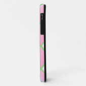 Roze Gequilte Diamant Patroon Case-Mate iPhone Case (Achterkant/links)