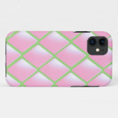 Roze Gequilte Diamant Patroon Case-Mate iPhone Case (Achterkant (horizontaal))