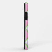 Roze Gequilte Diamant Patroon Case-Mate iPhone Case (Achterkant/rechts)