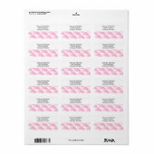 Roze Gequilte Diamanten Etiket (Full Sheet)
