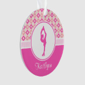 Roze gerangschikte diamanten Afbeelding Versiering Ornament (voorkant)