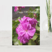 Roze Geranium 95th Birthday Kaart (Voorkant)
