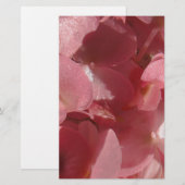 Roze geranium: bijna stevig lichtroze briefpapier (Voorkant / Achterkant)