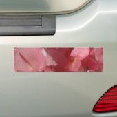 Roze geranium: bijna stevig lichtroze bumpersticker (Op auto)