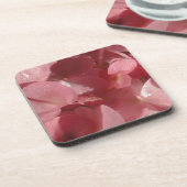 Roze geranium: bijna stevig lichtroze drankjes onderzetter (Linkerzijde)