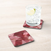 Roze geranium: bijna stevig lichtroze drankjes onderzetter (Rechterzijde)