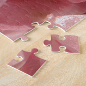 Roze geranium: bijna stevig lichtroze legpuzzel (Zijkant)