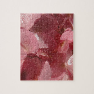 Roze geranium: bijna stevig lichtroze legpuzzel