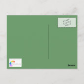 Roze Geranium Briefkaart (Achterkant)