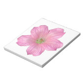 Roze Geranium Notitieblok (Linkerzijde)