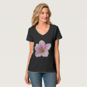 Roze Geranium T-shirt (Voorkant volledig)