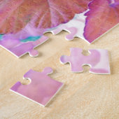 Roze geraniumbladeren legpuzzel (Zijkant)