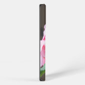 Roze geraniumbloem iPhone hoesje (Rechterkant)