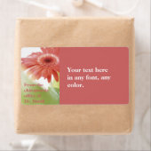 Roze Gerbena-label Etiket (Insitu)