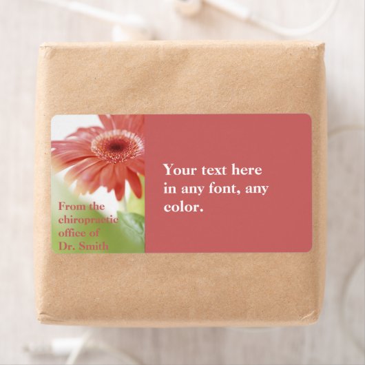 Roze Gerbena-label Etiket (Insitu)