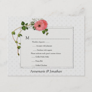 Roze Gerber Daisies RSVP