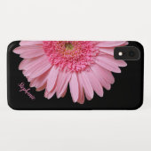 Roze Gerber Daisy Bloom iPhone XR Hoesje (Achterkant (horizontaal))