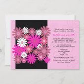 Roze Gerber Daisy Bridal Shower Kaart (Voorkant)