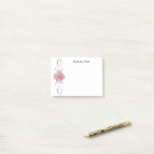 Roze Gerber Daisy Personalized Notes (Op bureau)