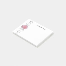 Roze Gerber Daisy Personalized Notes