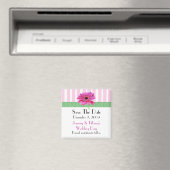 Roze Gerber Daisy Save the Date Magnet (Insitu (Vaatwasser))
