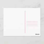 Roze Gerber Daisy Sinaasappel lint bruiloft dank u Briefkaart (Achterkant)