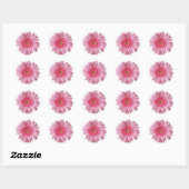  roze Gerber Daisy Sticker (Vel)