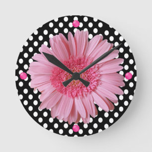  roze Gerber Daisy Wall klok