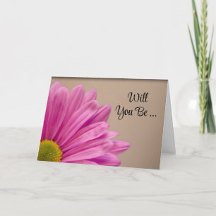 Roze Gerber Daisy zal mijn Bridesmaid zijn
