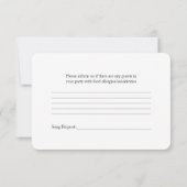 Roze Gerber Daisy Zwarte Lint Trouw RSVP (Achterkant)