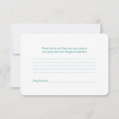 Roze Gerber Madeliefje Turquoise Lint Trouw RSVP (Achterkant)