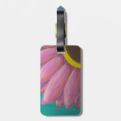 Roze Gerbera Aanpasbare Bagage Label (Achterkant verticaal)