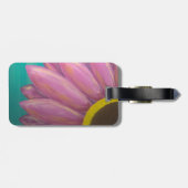 Roze Gerbera Aanpasbare Bagage Label (Achterkant horizontaal)