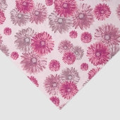 Roze Gerbera Daisies bloemen cadeau zak stuffer Tissuepapier (Detail)