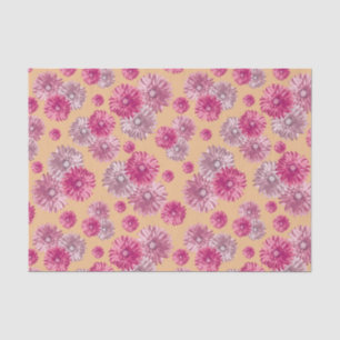 Roze Gerbera Daisies bloemen cadeau zak stuffer Tissuepapier