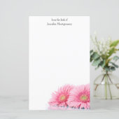 Roze Gerbera Daisies Elegant Photography (Staand voorkant)