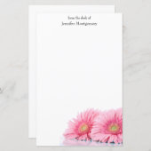 Roze Gerbera Daisies Elegant Photography (Voorkant / Achterkant)