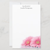 Roze Gerbera Daisies Elegant Photography (Voorkant)