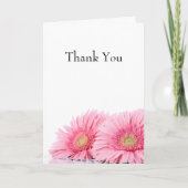 Roze Gerbera Daisies Elegant Photography Kaart (Voorkant)