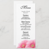 Roze Gerbera Daisies Elegant Photography Kaart (Voorkant / Achterkant)